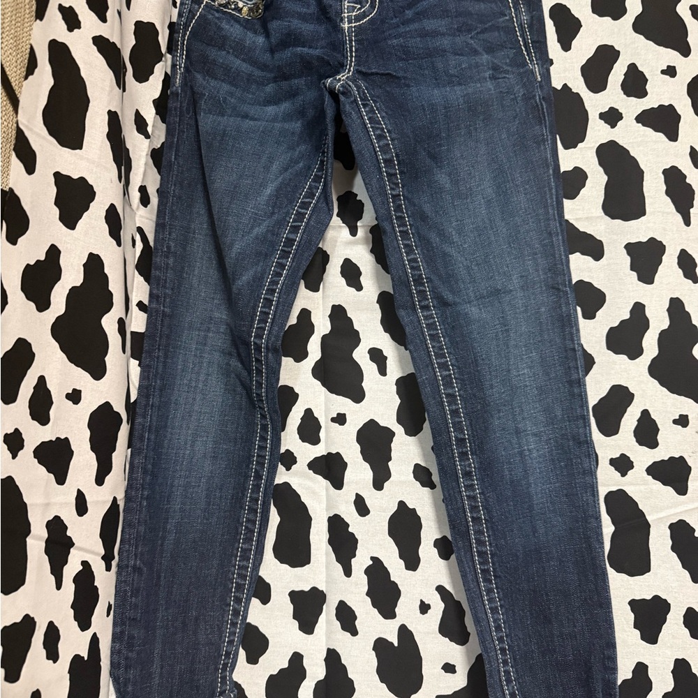 Miss Me Dark Blue Ankle Jeans